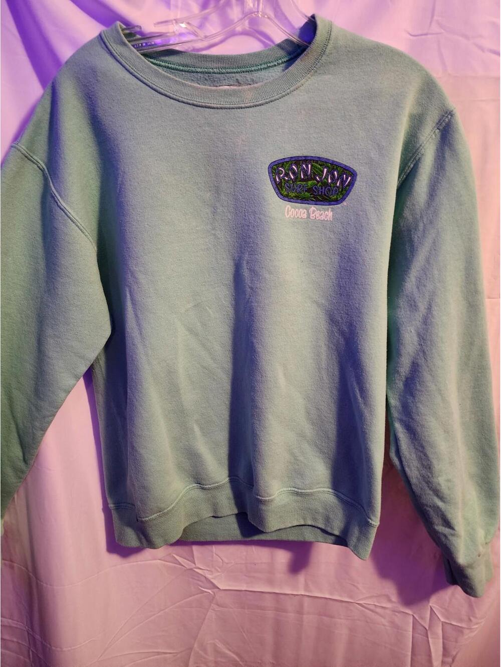 Ron Jon Surf Shop Size Small Mint Colored Crewneck Sweatshirt